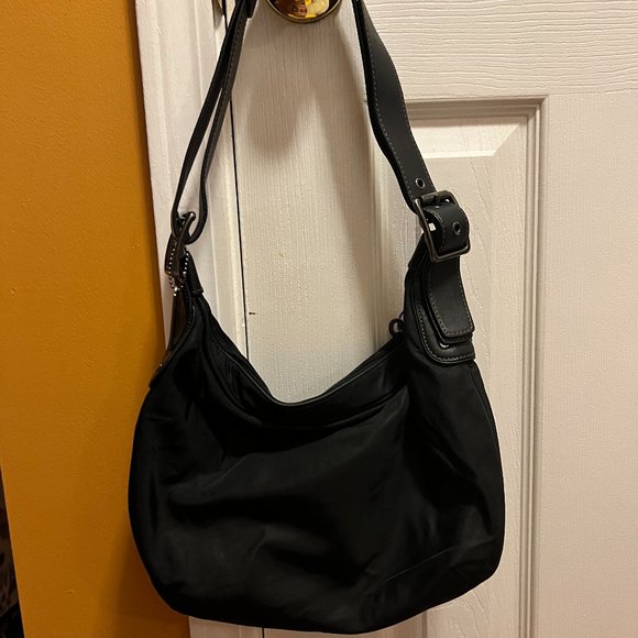 Coach Handbags - Coach Microfiber Hobo Bag